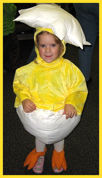 Homemade Hatching Chick Costume - Homemade Halloween Costumes